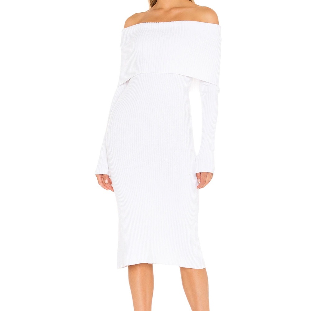 525 America Off-Shoulder White Dress